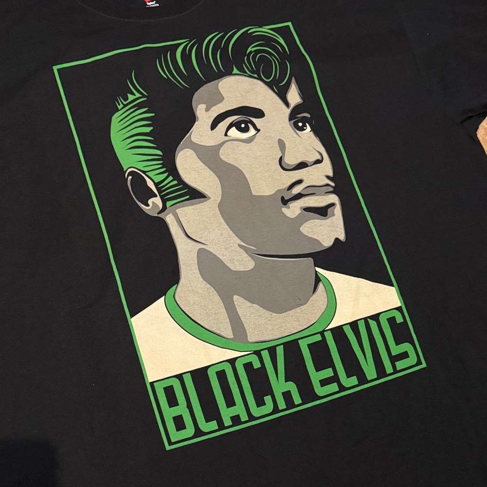 Black Elvis Short Sleeve Tee